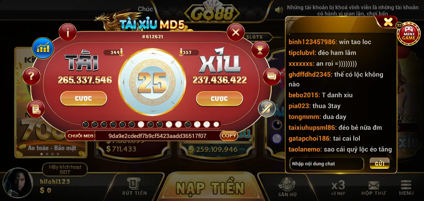 Những điều thú vị về game Tài xỉu cá cược tại gamebaidoithuong bạn nên biết