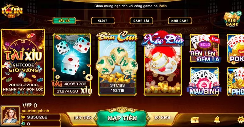 iwin game bài đổi thưởng hấp dẫn hiện nay