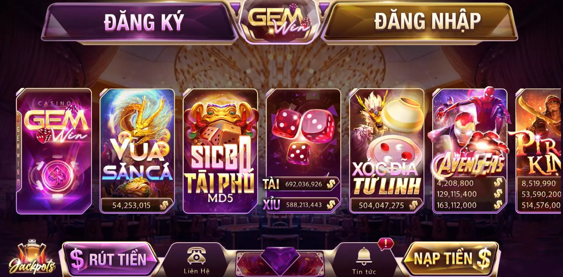 Gemwin cổng game bài đổi thưởng hấp dẫn